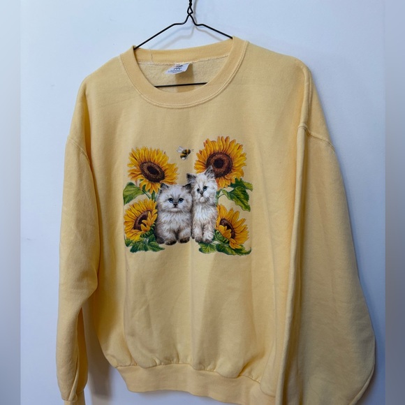 Vintage Sunflower Kitchen Crewneck Size Medium - Picture 2 of 10